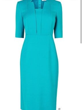 LK Bennett London Jade Notch Collar shift dress